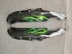 Mejores Carenados Moto Kawasaki ZZR1100 1993-2003 - Negro Brillante Verde Llama