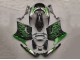 Mejores Carenados Moto Kawasaki ZZR1100 1993-2003 - Negro Brillante Verde Llama