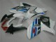 Mejores Completo Carenados Moto Suzuki GSXR 1000 2009-2016 - Blanco Azul Negro
