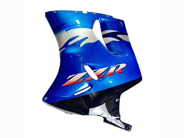 Mejores Carenados Moto Kawasaki ZZR1100 1993-2003 - Azul Plata Negro