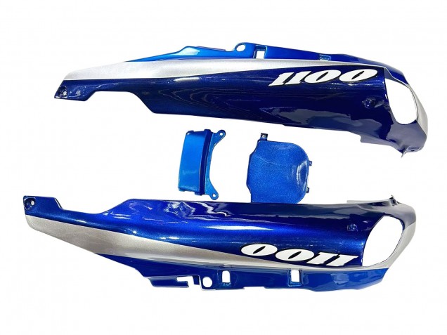 Mejores Carenados Moto Kawasaki ZZR1100 1993-2003 - Azul Plata Negro