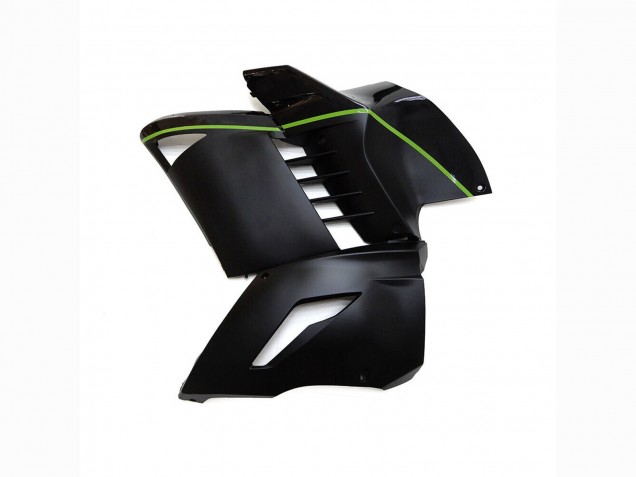 Mejores Carenados Moto Kawasaki GTR1400/ZG1400 2007-2009 - Negro Mate Verde Línea