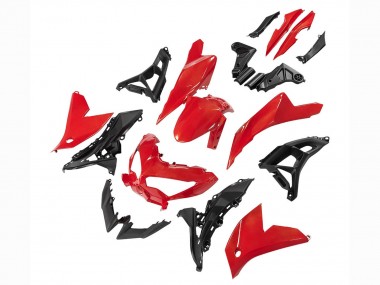 Mejores Carenados Moto Kawasaki Versys 650 2022-2025 - Rojo Negro
