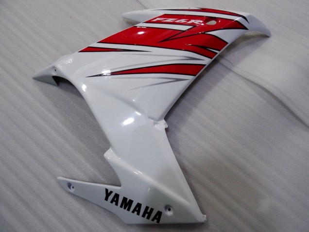 Mejores Carenados Moto Yamaha FZ6R 2009-2015 - Blanco Rojo Negro