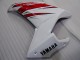 Mejores Carenados Moto Yamaha FZ6R 2009-2015 - Blanco Rojo Negro