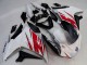 Mejores Carenados Moto Yamaha FZ6R 2009-2015 - Blanco Rojo Negro