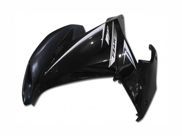 Mejores Carenados Moto Yamaha FZ6R 2009-2015 - Negro Brillante Blanco