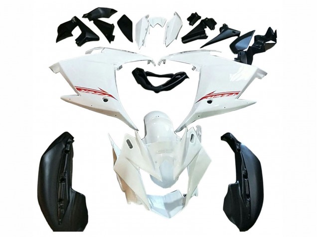 Mejores Carenados Moto Yamaha FZ6R 2009-2015 - Blanco Negro Rojo