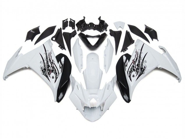 Mejores Carenados Moto Yamaha FZ6R 2009-2015 - Blanco Negro