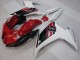 Mejores Carenados Moto Yamaha FZ6R 2009-2015 - Rojo Blanco Negro 6