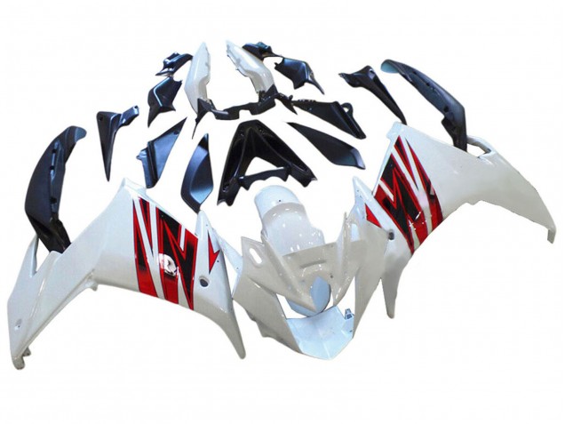 Mejores Carenados Moto Yamaha FZ6R 2009-2015 - Blanco Rojo