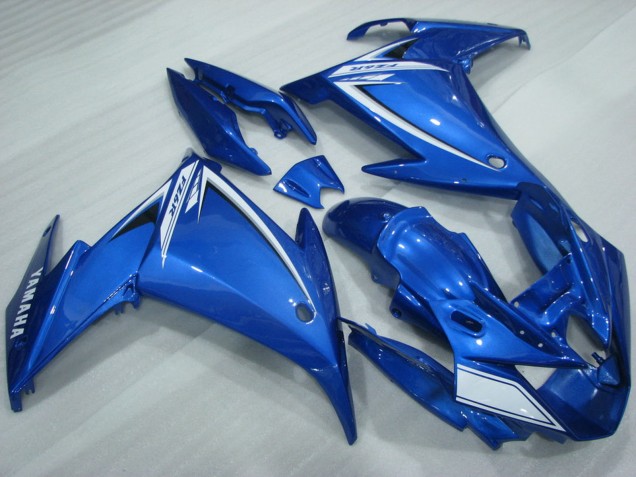 Mejores Carenados Moto Yamaha FZ6R 2009-2015 - Azul Blanco