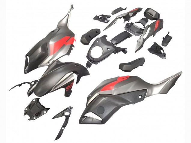 Mejores Carenados Moto Yamaha MT07/FZ07 2012-2017 - Gris Rojo