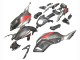 Mejores Carenados Moto Yamaha MT07/FZ07 2012-2017 - Gris Rojo