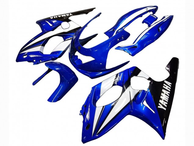 Mejores Carenados Moto Yamaha YZF600R Thundercat 1996-2007 - Azul Blanco Negro
