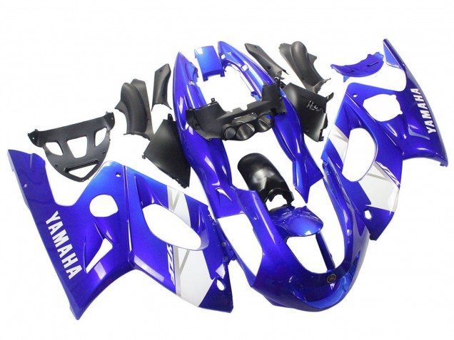 Mejores Carenado Moto Yamaha YZF600R Thundercat 1996-2007 - Azul Blanco Plata