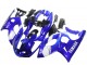 Mejores Carenado Moto Yamaha YZF600R Thundercat 1996-2007 - Azul Blanco Plata