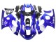 Mejores Carenado Moto Yamaha YZF600R Thundercat 1996-2007 - Azul Blanco Plata