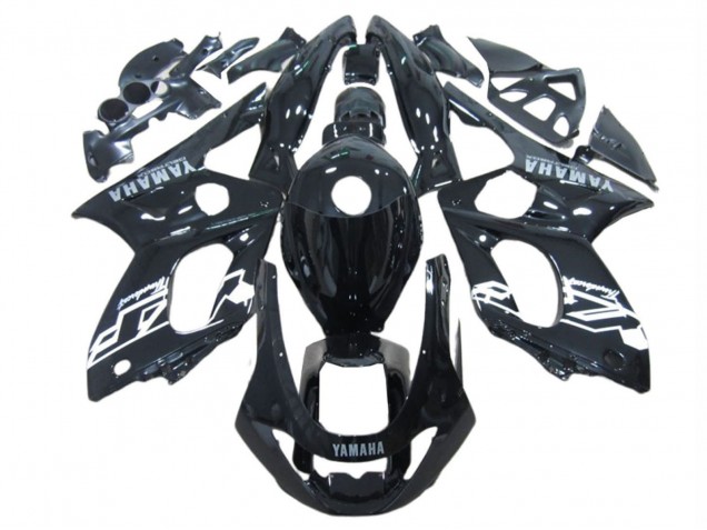 Mejores Carenados Moto Yamaha YZF600R Thundercat 1996-2007 - Negro Brillante Blanco