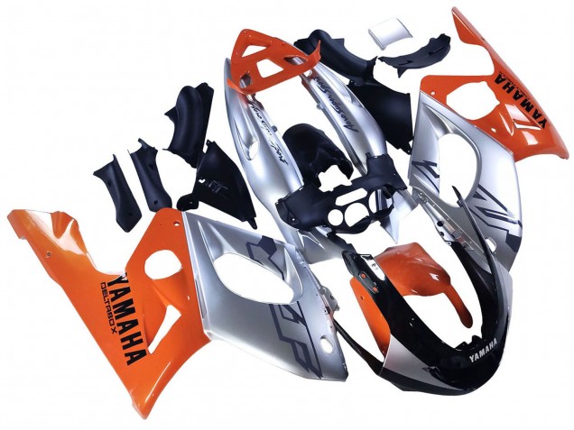 Mejores Carenados Moto Yamaha YZF600R Thundercat 1996-2007 - Naranja Gris Negro Brillante
