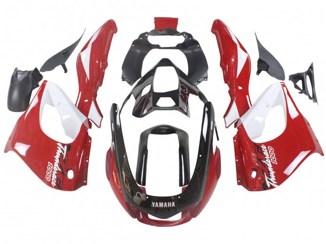 Mejores Kits Carenado Moto Yamaha YZF 1000R Thunderace 1997-2007 - Rojo Negro Blanco Thunderace