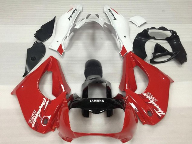Mejores Carenado Moto Yamaha YZF 1000R Thunderace 1997-2007 - Rojo Negro Blanco Thunderace