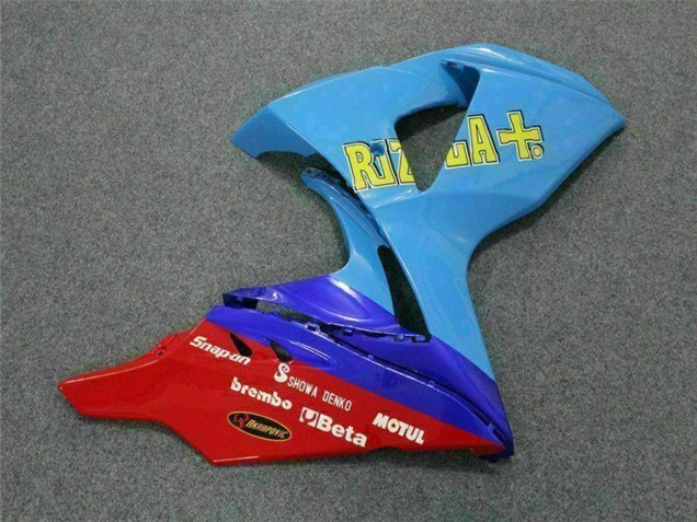 Mejores Carenados Moto Suzuki GSXR 1000 2009-2016 - Azul Amarillo Rizla 19 Rojo