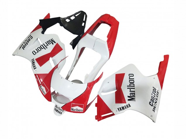Mejores Carenados Moto Yamaha TZR250 3XV 1991-1994 - Blanco Rojo Marlboro Castrol Dunlop