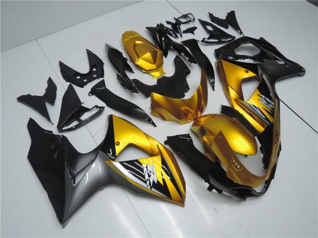 Mejores Carenados Moto Suzuki GSXR 1000 2009-2016 - Oro Negro Mate