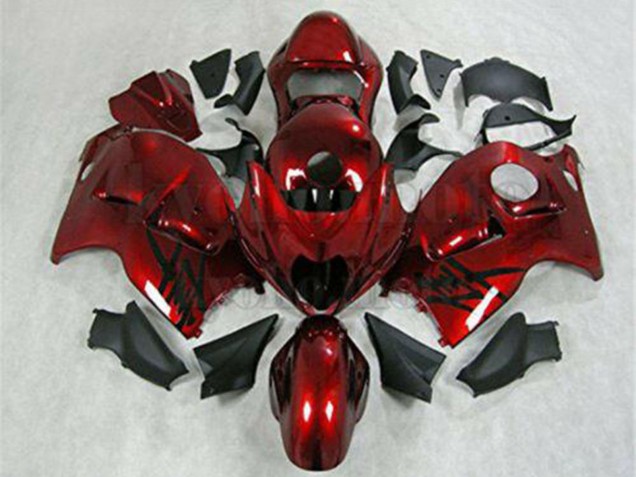 Mejores Carenado Moto Suzuki GSXR 1300 Hayabusa 1996-2007 - Rojo Negro