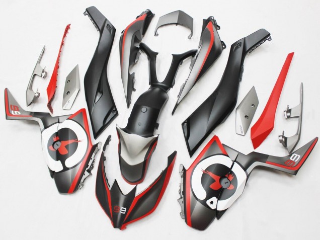 Mejores Carenados Moto Yamaha XMAX300 2017-2021 - Negro Mate Rojo Gris 99
