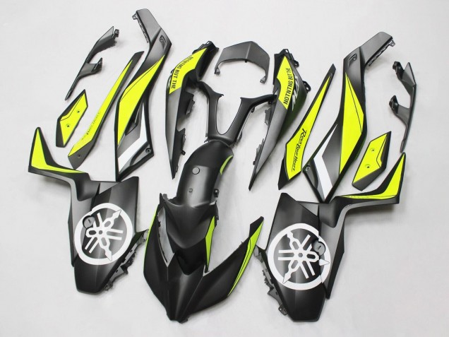 Mejores Carenados Moto Yamaha XMAX300 2017-2021 - Negro Amarillo Blanco