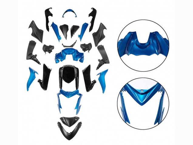 Mejores Carenados Moto Suzuki GSX-S 1000 2015-2020 - Azul Negro
