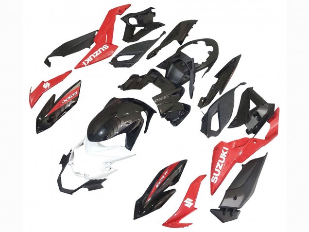 Mejores Carenados Moto Suzuki GSX-S 750 2017-2022 - Rojo Blanco