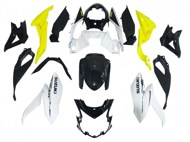 Mejores Carenados Moto Suzuki GSX-S 750 2017-2022 - Blanco Amarillo