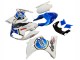Mejores Carenados Moto Suzuki SV650 2003-2013 - Blanco Azul Lucky Strike Motul
