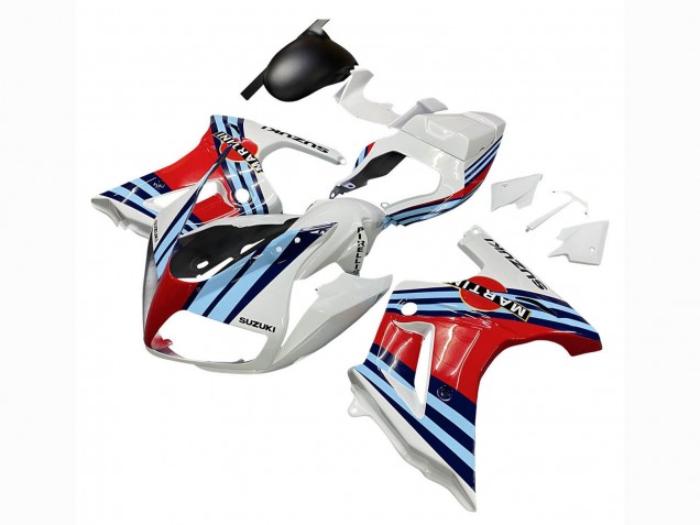 Mejores Carenados Moto Suzuki SV650 2003-2013 - Blanco Rojo Azul Martini