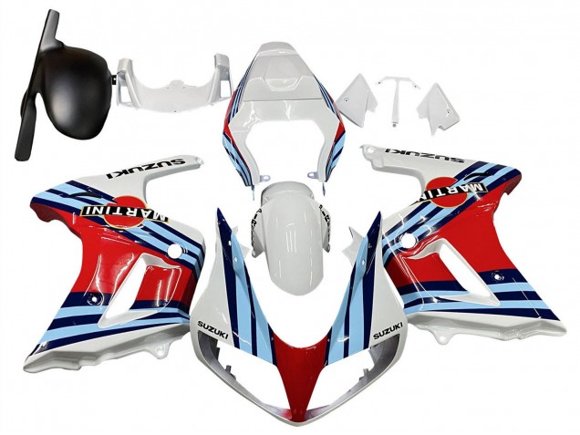 Mejores Carenados Moto Suzuki SV650 2003-2013 - Blanco Rojo Azul Martini