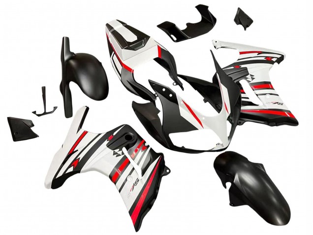 Mejores Carenados Moto Suzuki SV650 2003-2013 - Blanco Rojo Negro