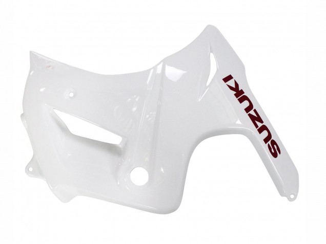 Mejores Carenados Moto Suzuki SV650 2003-2013 - Blanco Rojo Oscuro Línea