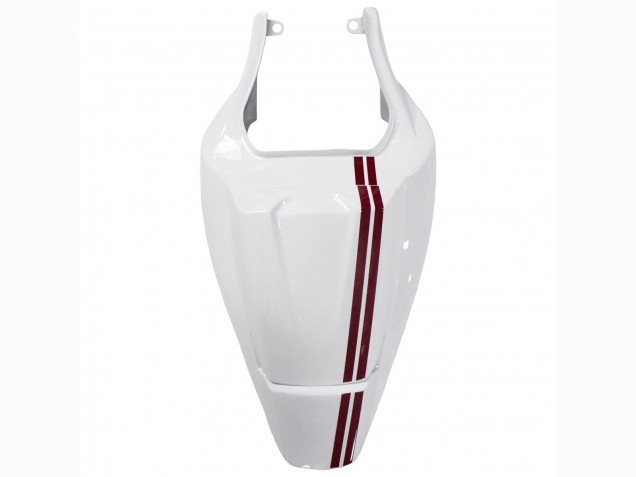 Mejores Carenados Moto Suzuki SV650 2003-2013 - Blanco Rojo Oscuro Línea
