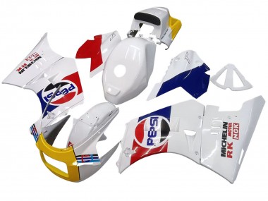 Mejores Carenados Moto Suzuki RG400 RG500 RG400/500 1984-1987 - Blanco Rojo Azul Amarillo Motul Michelin Pepsi