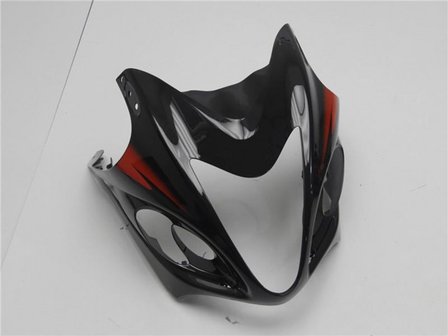 Mejores Carenados Moto Suzuki GSXR 1300 Hayabusa 2008-2020 - Negro Brillante Rojo