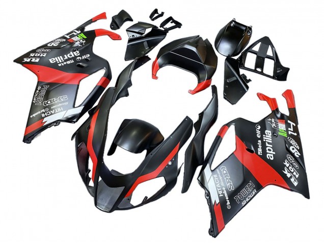Mejores Carenados Moto Aprilia RSV1000 2003-2006 - Negro Rojo