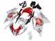 Mejores Carenados Moto Aprilia RSV1000 2003-2006 - Blanco Rojo Lucky Strike Motul 34