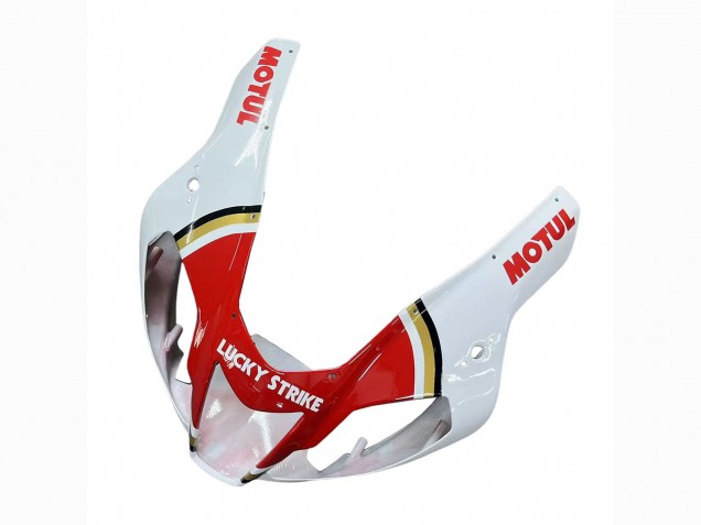 Mejores Carenados Moto Aprilia RSV1000 2003-2006 - Blanco Rojo Lucky Strike Motul 34