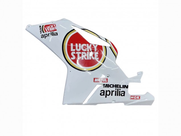 Mejores Carenados Moto Aprilia RSV1000 2003-2006 - Blanco Rojo Lucky Strike Motul 34
