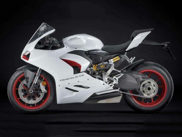 Mejores Carenados Moto Ducati Panigale V2 2020-2024 - Blanco Rojo Negro Mate