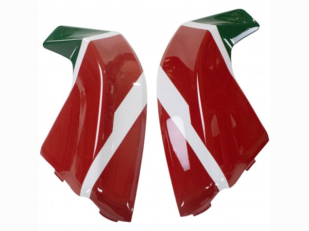 Mejores Carenados Moto Ducati Panigale V2 2020-2024 - Blanco Rojo Verde Negro Mate Corse 21