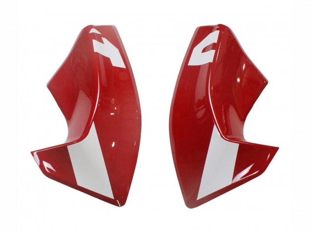 Mejores Carenados Moto Ducati Panigale V2 2020-2024 - Rojo Negro Brillante Monstruo Corse